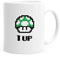 Kaffee-Tasse Geburtstag Retro Pixel-Pilz 1-Up-Pilz Level-Up Gaming Konsole 90er MoonWorks® weiß unisize