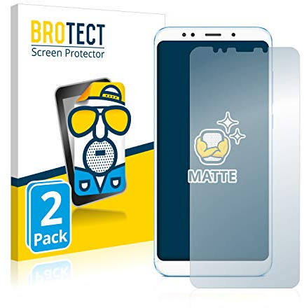 BROTECT Entspiegelungs-Schutzfolie für Xiaomi Redmi 5 Plus (2 Stück) Matte Displayschutz-Folie, Anti-Reflex, Anti-Fingerprint