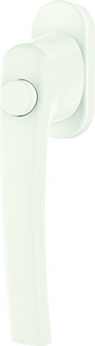 Fenstergriff Roto Line Druckknopf verkehrsweiß mit Schrauben Vierkantstift 7 x 37 mm