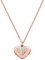 Michael Kors MKC1120AN791 Damen Collier Silber 925 Rose weiß Zirkonia 45 cm