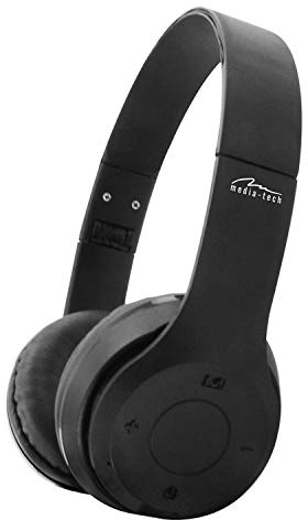 Mediatech MT3591 EPSILION BT Bluetooth Wireless Headphones MP3 Radio MicroSD Over Ear Headset Wireless