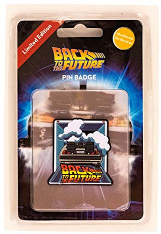FaNaTtik Rot Zurück in die Zukunft Pin Badge DeLorean Anhänger Anstecknadel