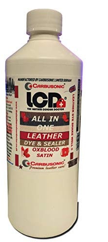 Oxblood Leather Dye Paint - Colorant for Sofas, Chairs, Shoes, Handbags, Cars & Jackets. Hard Wearing, Scuff & Scratch Resistant. Restores Faded Leather (250 ml)