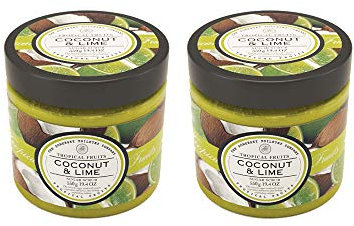 Tropical Fruits Gentle Exfoliating Coconut & Lime Sugar Scrub 2 x 550g