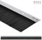 KOTARBAU Joint de brosse en aluminium à visser 100 cm x 60 mm bas de porte isolant bas porte anti froid balai porte joint bas de porte d'entrée bas porte garage brosse porte