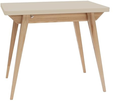 RAGABA Esstisch Envelope, ausklappbar B90/130 x H76 x T65 cm, für 4 bis 6 Personen, mit einem Fach 84 x 46 x 7 cm unter der Tischplatte, FSC-Holz, ideal für Küche oder Esszimmer