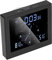 CHICIRIS Badezimmer Uhr, Duschuhr, Digital Dusche Wecker, Shower Clock, Ständer hängend 5 Zoll Bildschirm Saugnapf Design Luftfeuchtigkeit Temperatur Uhr für Innen/Außen(Schwarz)
