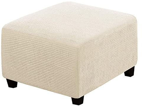AQIGR Hockerbezug Quadratisch 80x80 Ottomane Schonbezug Quadratische Stretch Hocker Bezug Hocker Bezug für Ottomane Überzug Hockerbezug Quadratische Ottomane Abdeckungen (Color : E)