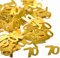 1000Stk Konfetti 70. Geburtstag Deko Goldene, Jubiläum Zahlenkonfetti Tischdeko Streudeko, Frau Mann Deko Tisch, Konfettikanone zum 70. Jubiläum