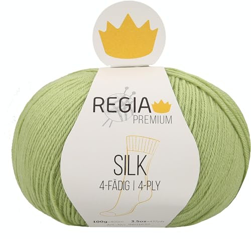 Schachenmayr Regia Premium Silk, 100G leaf green Handstrickgarne