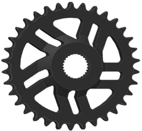 Esjot Kettenblatt für Bosch Gen 4 42 Zähne | schwarz | Lochkreis: Direct Mount | Ausführung: 1/2 x 3