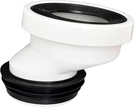 Baoblaze Vollbündiger, versetzter WC-Flansch, einfache Installation, auslaufsicher, versetzter Schlauchverbinder, Verlängerung, PVC-Toilettenschieber für, 5 cm verschieben