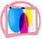 TopEsct Custodia per bambini per iPad (A16) 11a generazione 11 2025, iPad 10a generazione 11 2022, cavalletto integrato, custodia antiurto in silicone viene fornita con cinturino (rosa)