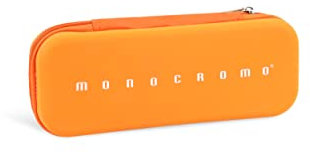 Pigna, Astuccio ovale MONOCROMO, semi - rigido, Arancio, Confezionato singolarmente