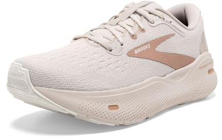 Brooks Women's Ghost Max Sneaker, Crystal Gray/White/Tuscany, 8.5 UK