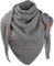 Vancavoo Dreieckstuch Damen XXL Schal Dreiecksschal Herren Warm Strickschal mit Wolle Elegant Winterschal Herbstschal Deckenschal mit Verschluss Halstuch 190 * 85cm (Mittelgrau)