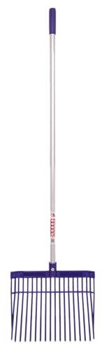 Red Gorilla Medium Bedding Fork with Straight Handle Purple Lightweight For Stable Bedding Mucking Out Metal Pitchfork for Hay and Garden Compost 154cm Long