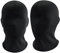 Hemore Halloween-Vollgesichtsmaske, 2 Stück, atmungsaktive Eisseide-Vollgesichtsbezüge, elastische Vollkopfmaske, Unisex-Gesichtslose Masken für Halloween-Party-Kostüm (schwarz)