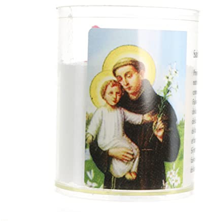 Nachtkerze St. Antonius mit Gebet - Kerze und Dekokerze - Christlicher Kult in