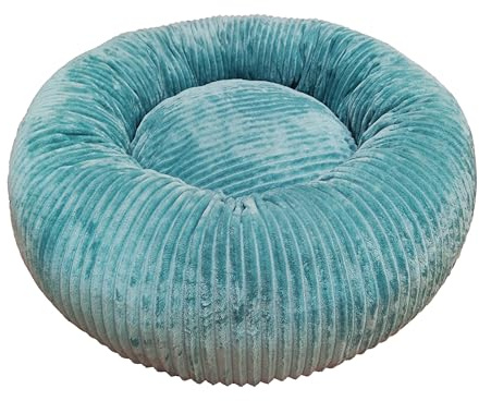 Croci Hyg Coussin pour Chat Chien Taille Moyenne, lit Rond rembourré et déhoussable, Tissu Supersoft, Tapis de lit et de Voiture, Rose Poudre, Ø 70 cm