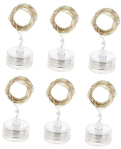 Zerodeko 12stücke Wasserdichte Unterwasserlichter Submersible Lichterkette Für Hochzeiten Partys Und Terrassenbeleuchtung Leds Pro Schnur Stilvolles Design Plummblüte