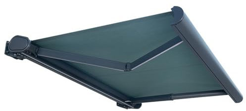 RUYICZB Tenda da Sole per Esterno Motorizzata, Tenda da Sole A Bracci Estensibili Balcone Finestra Porta Tettuccio Ristorante Tendalino A Scomparsa Resistente Ai Raggi UV 200 X 150 Cm,Verde