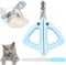 BSITSSS Krallenschere Katzen mit Schutz, Katzenkrallen Schneider mit 2mm&4mm Loch, Katzen Nagelschere Profi Katzen Krallenschneider Cat Nail Clipper für Kleine Hunde Welpen Katzen Mit Datei(Blau)