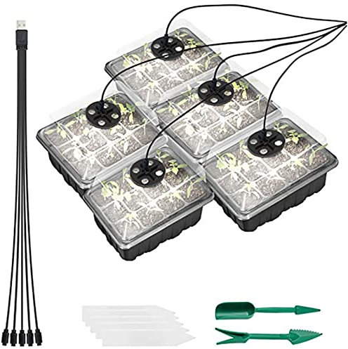 Seed Starter Tray With Grow Light Seed Starter Kit Adjustable Humidity For Starter Base Germination Seed Growing Indoor Seed Starter Kit With Light