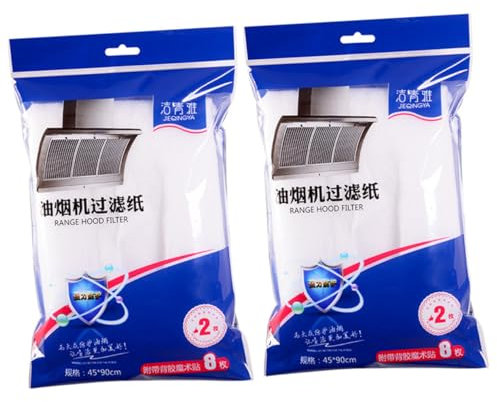 DOITOOL Pcs Kitchen Oil Absorbing Paper Cooker Hood Filters Smokeproof Stickers for Range Hood Extractor