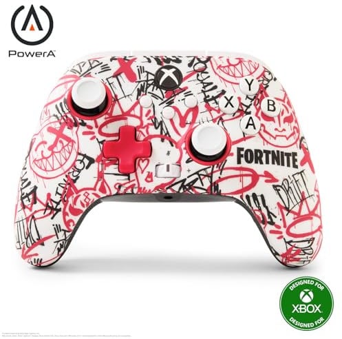 PowerA Wireless Controller for Xbox Series X|S - Fortnite SE, bonus virtual item included, hall effect thumbsticks, low latency wireless, works with Xbox One and Windows 10/11