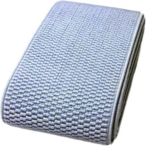 Gummiband zum Nähen, 6 cm breit, für Hosen, Röcke, Gürtel, farbiges Gummiband, Köper-Gummiband, Latex-Gummiband (grasgrün) -1 m_60 mm - hellblau