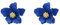 HSAJS Blumen Ohrringe für Damen - Bunte Blume Tropfen Klein Helix Knorpel Hypoallergene Modeschmuck für Frauen und Mädchen - Partei Hochzeiten Verlobungen (Blau)