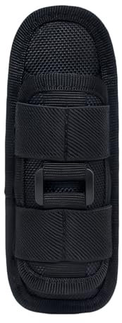 Anrbb Custodia per Torcia Tascabile Girevole a 360 Gradi Con Clip per Cintura, Supporto Tattico per Attività All'aperto, Escursionismo, Caccia, Campeggio, Copertura in Nylon