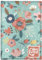 Quttie Reisepasshülle für Kinder, Damen und Herren, süße passhülle, reisepass (Flowers On Green)