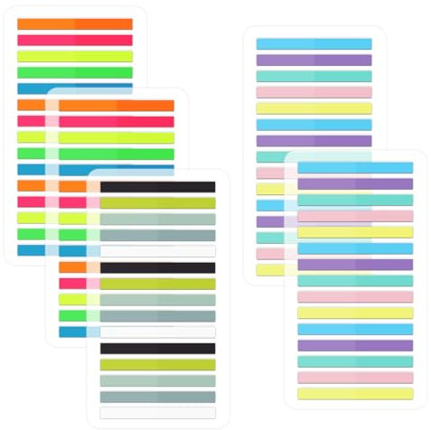 BELLALICHT 1500 Stück Haftstreifen Plastik, Haftnotizen Tabs, Haftmarker, Page Marker, Sticky Notes,ideal für Schüler, Lehrer und Büroangestellte, für Lesenotizen, Klassifizie Rung von Dokumenten