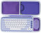 Lebakort Dur Étui Housse Cas Compatible avec Logitech Pop Icon Combo, Ensemble Clavier et Souris Bluetooth (La Couleur Violette)