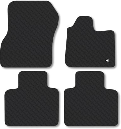 Renault Zoe (2013-2021) 5mm Rubber Car Mats | Heavy Duty Rubber Tailored Fit Floor Mats Full Coverage Durable Waterproof Accessories Easy Clean Anti Slip Made in the UK