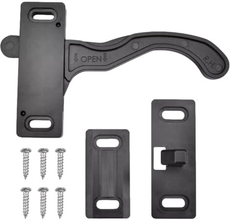 Griff-Set für Wohnmobile, Wohnmobile, Türriegel für Rechtshänder, Außenteile und Zubehör, Möbelbeschläge für Anhänger,