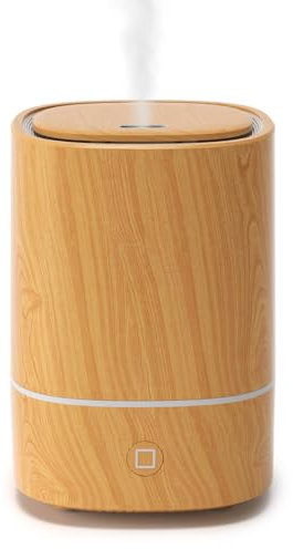 Nixtrve Essential Oil Diffuser, 125ml Aromatherapy Diffuser, Ultrasonic Diffusers for Essential Oils, Cool Mist Humidifier with 7-Color LED Lights, Auto Shut-Off Function, for Office and Home(Maple)