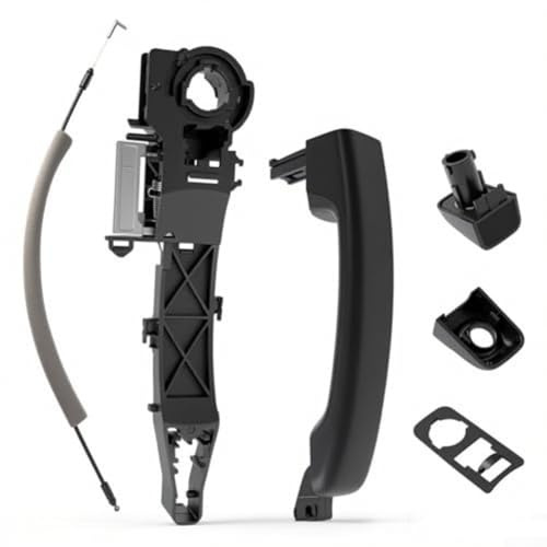 FUBESK Poignée de porte extérieure avec câble pour Renault Master MK3, Opel Movano & Nissan NV400 (2010-2016) Noir
