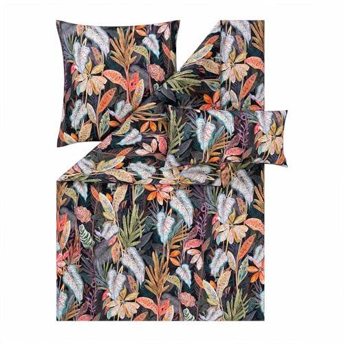 ESTELLA Bettwäsche Juliane | Multicolor | 155x220 cm + 80x80 cm + 40x80 cm | seidig-glänzende Oberfläche | pflegeleicht & trocknerfest | atmungsaktiv & anschmiegsam | 100% Baumwolle