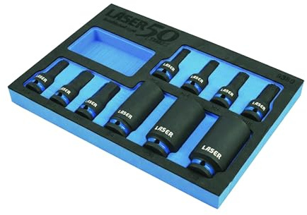 Laser 9380 Hub Nut Socket & Bit Master Set for German Vehicles - 50th Anniversary
