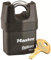 Master Lock 6321EURD Candado Alta Seguridad y Estanco , Llave, Arco Protegido, Exterior, 6321EURD, Óptimo para Usos de Transporte y Industriales, 54mm