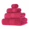 HOMESCAPES Raspberry Pink Turkish Cotton 4 Piece Towel Set Soft & Absorbent 500 GSM Heavyweight Face Cloth, Hand Towel, Bath Towel & Bath Sheet Towel Bale