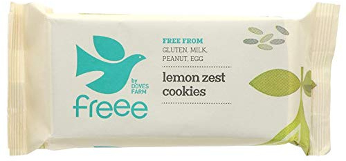 Doves Farm Organic Lemon Zest Cookies 150 g (Pack of 6)