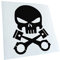 Autoaufkleber - Kolben Skull Schädel Aufkleber für Auto, Laptop, Fahrrad, LKW, Motorrad mehrfarbig JDM Decal Racing