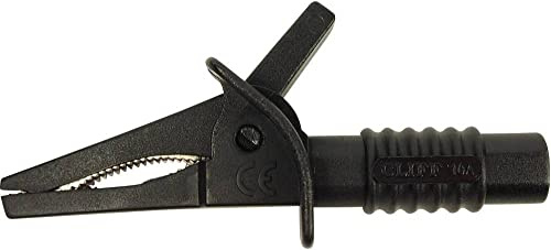 Cliff CRC/01 Stecksicherheitskrokodilklemme 4mm CAT II 1000V, CAT III 600V schwarz