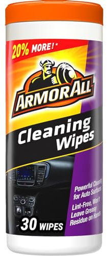 Armor All Auto-Reinigungstücher für den Innenbereich, Autotücher für Schmutz und Staub, 30 Stück