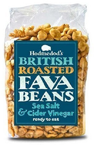 HODMEDOD'S Roasted Fava Beans - Sea Salt & Cider Vinegar 300g (Pack of 2)