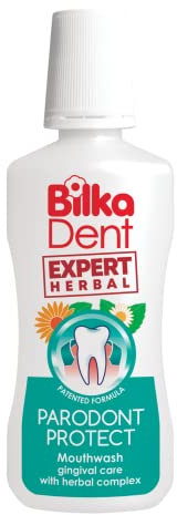 BilkaDent Expert Herbal Parodont Protect Gingival Care Mundspülung, Zahnfleischpflege mit Kräuterkomplex, 1x75ml
